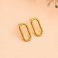 Oval Twisted Earrings