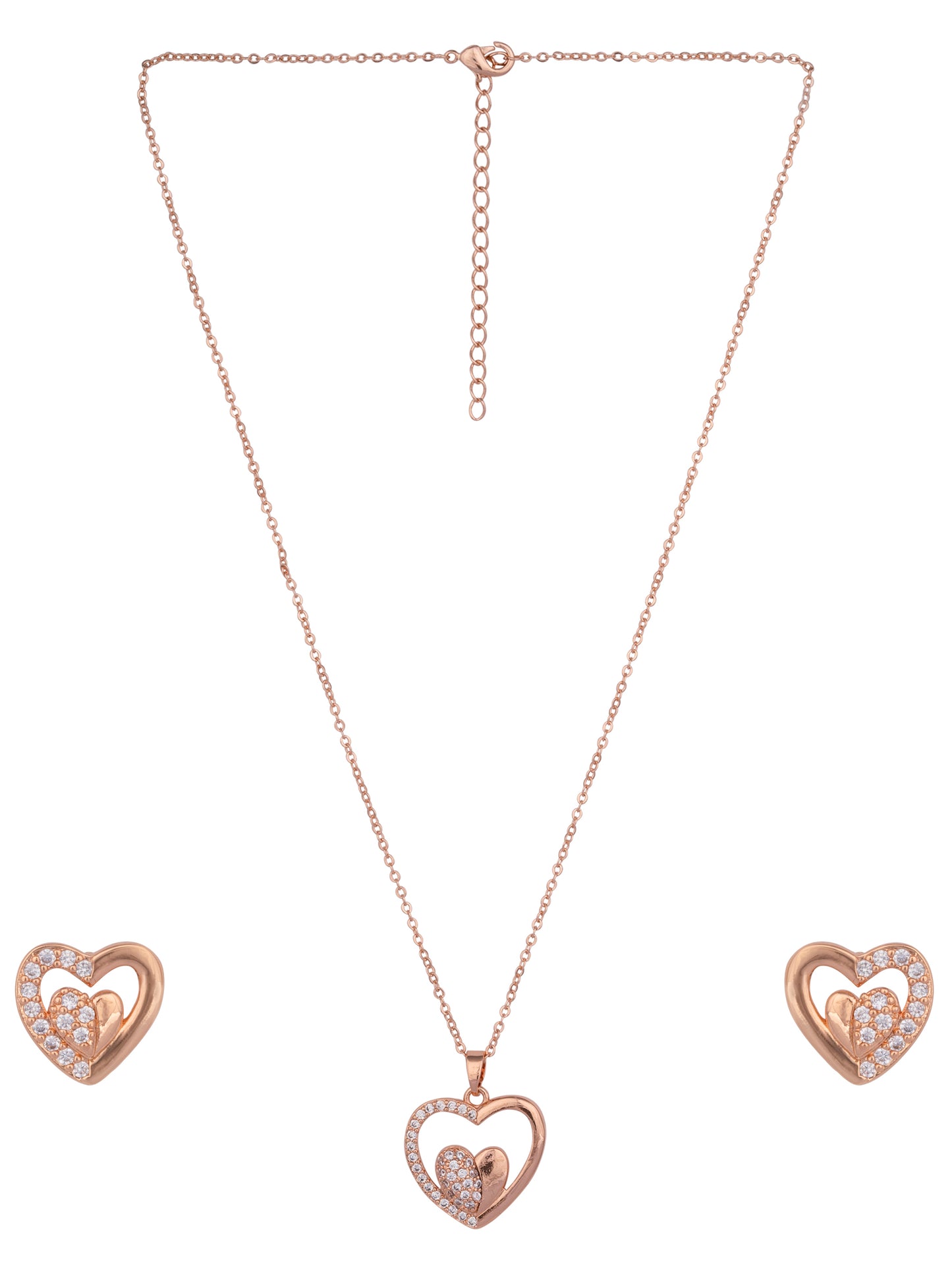 Heart Shape Pendant Set